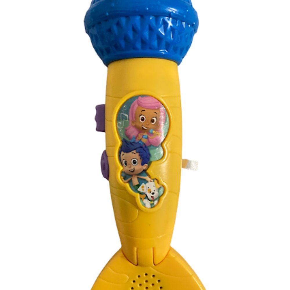Bubble Guppies Rockin MicroFin Talking Microphone Mic Nick Jr Mattel Works 2012